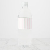Personalisiertes rosa Eis Wasserflaschenetikett (Rückseite)