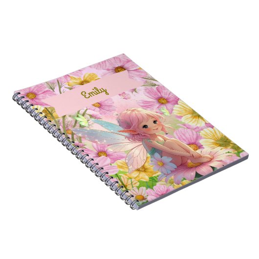 Personalisiertes Rosa Fairy Write & Zeichnen Story Notizblock (Rechte Seite)