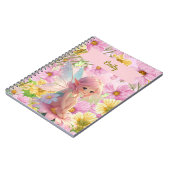 Personalisiertes Rosa Fairy Write & Zeichnen Story Notizblock (Linke Seite)