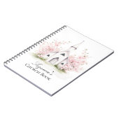 Personalisiertes rosa florales Kirchenbuch Notizblock (Linke Seite)