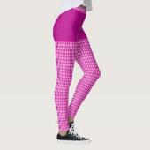 Personalisiertes rosa Gelbe Stoffe Leggings (Rechts)