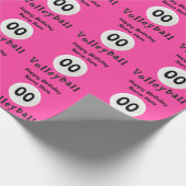 PERSONALISIERTES rosa Geschenkpapier (Ecke)