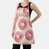 Personalisiertes Rosa glasiertes Donut-Muster Schürze (InSitu)