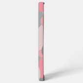 Personalisiertes rosa-graues Molekül Samsung Handy Galaxy Hülle (Linke Seite)