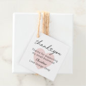 Personalisiertes rosa Herz Kleines Unternehmen Vie Geschenkanhänger (Beispiel)