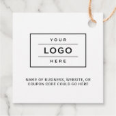 Personalisiertes rosa Herz Kleines Unternehmen Vie Geschenkanhänger (Rückseite)