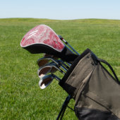 Personalisiertes rosa Initial-Monogramm Golf Headcover (In SItu)