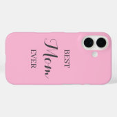 Personalisiertes rosa iPhone Case - Individuelle N (Rückseite (Horizontal))