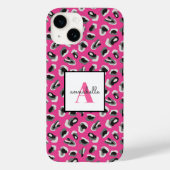 Personalisiertes rosa Leopard-Druckmuster für Mono Case-Mate iPhone Hülle (Rückseite)
