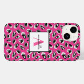 Personalisiertes rosa Leopard-Druckmuster für Mono Case-Mate iPhone Hülle (Rückseite (Horizontal))