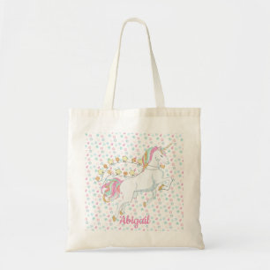 Personalisiertes rosa magisches funkelndes glitzer tragetasche