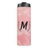 Personalisiertes rosa Marmorgetränk Flasche (Vorderseite)