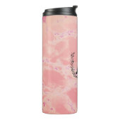 Personalisiertes rosa Marmorgetränk Flasche (Nach links gedreht)
