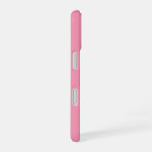 Personalisiertes rosa Monogramm iPhone 16 Hülle (Rechte Seite)
