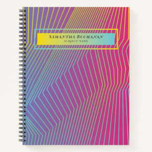 Personalisiertes rosa Muster Notizblock