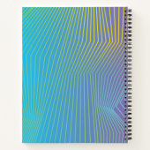 Personalisiertes rosa Ombre Musterdiagramm Notizblock (Rückseite)