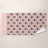 Personalisiertes Rosa-Panda-Kindsbadetuch Badehandtuch (Badehandtuch)
