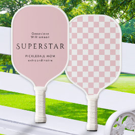 Personalisiertes Rosa Pickleball-Mom Superstar Ben Pickleball Schläger