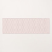 Personalisiertes rosa Quatrefolienmuster Yogamatte (Rückseite (Horizontal))