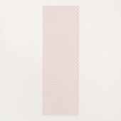Personalisiertes rosa Quatrefolienmuster Yogamatte (Rückseite)