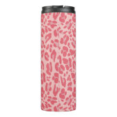 Personalisiertes rosa Rentier Thermosbecher (Rückseite)