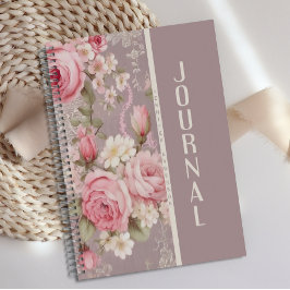 Personalisiertes Rosa Rosenblatt Notizblock
