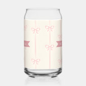 Personalisiertes Rosa-Schleifen-Namensgeschenk Ele Dosenglas (Links)