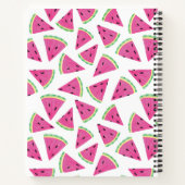 Personalisiertes rosa Sommerwettermuster Notizblock (Rückseite)