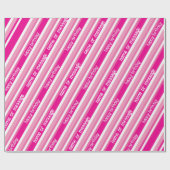 Personalisiertes rosa Spielzeug Inspiriert Matt Wr Geschenkpapier (Flach)