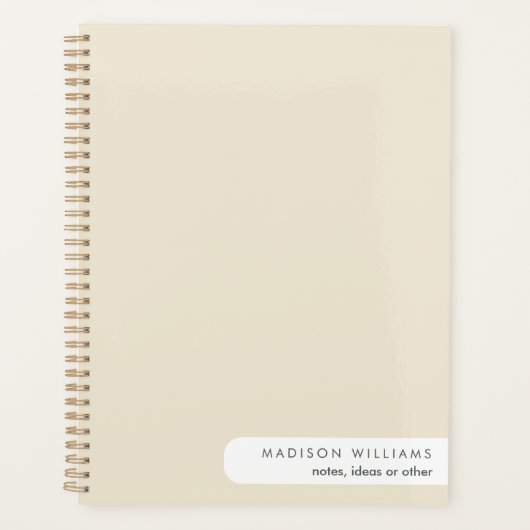 Personalisiertes rosa SpiralNotebook - Custome Planer (Vorderseite)