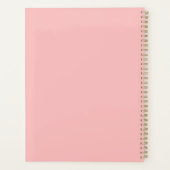 Personalisiertes rosa SpiralNotebook - Custome Planer (Rückseite)