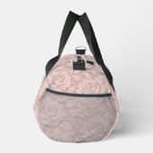 Personalisiertes Rosa Spitze Blumen Romantisch Duffle Bag (Rechts)