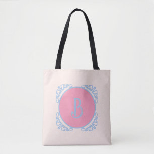 Personalisiertes Rosa und Blau Tasche