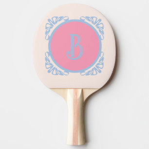 Personalisiertes Rosa und Blau Tischtennis Schläger