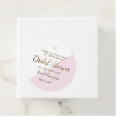 Personalisiertes Rosa und Gold Modernes Brautparty Geschenkanhänger (Beispiel)