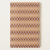 Personalisiertes Rosa und Goldherringbone Planer (Rückseite)