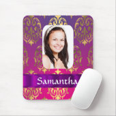 Personalisiertes Rosa- und Goldstaubmuster Mousepad (Mit Mouse)