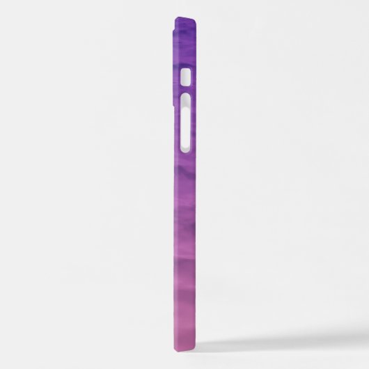 Personalisiertes Rosa und Lila Meer iPhone Hülle (Linke Seite)