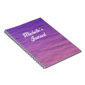 Personalisiertes Rosa und Lila Meer Notizblock (Rechte Seite)