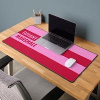 Personalisiertes rosa und rotes Streifen-Muster