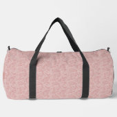Personalisiertes Rosa und Weiß Duffle Bag (Vorderseite)