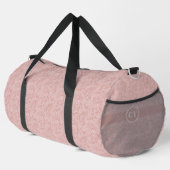 Personalisiertes Rosa und Weiß Duffle Bag (Rechte Ecke)