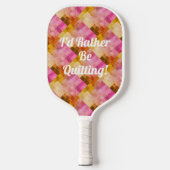 Personalisiertes rosa Wasserfarbenmuster Pickleball Schläger (Vorderseite)