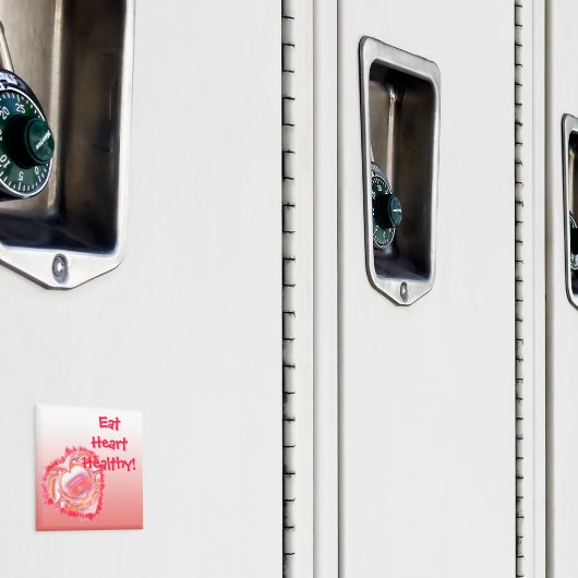 Personalisiertes rosafarbenes Herz Magnet (In Situ (Schrank))