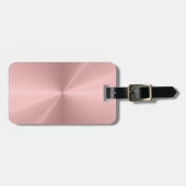 Personalisiertes Rosen-Goldmetallische Gepäckanhänger (Vorderseite horizontal)