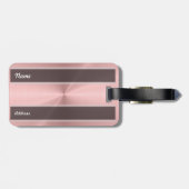 Personalisiertes Rosen-Goldmetallische Gepäckanhänger (Rückseite horizontal)