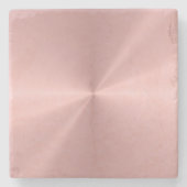 Personalisiertes Rosen-Goldmetallische Steinuntersetzer (Vorderseite)