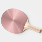 Personalisiertes Rosen-Goldmetallische Tischtennis Schläger (Seitenansicht)