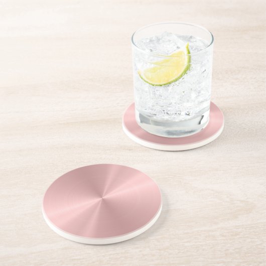 Personalisiertes Rosen-Goldmetallische Untersetzer (Seite)