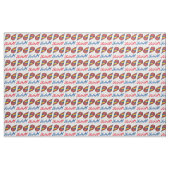 Personalisiertes Rot-Blau-Snocone-Schneekonzerne Stoff (Fat Quarter (45,7 x 55,9 cm))
